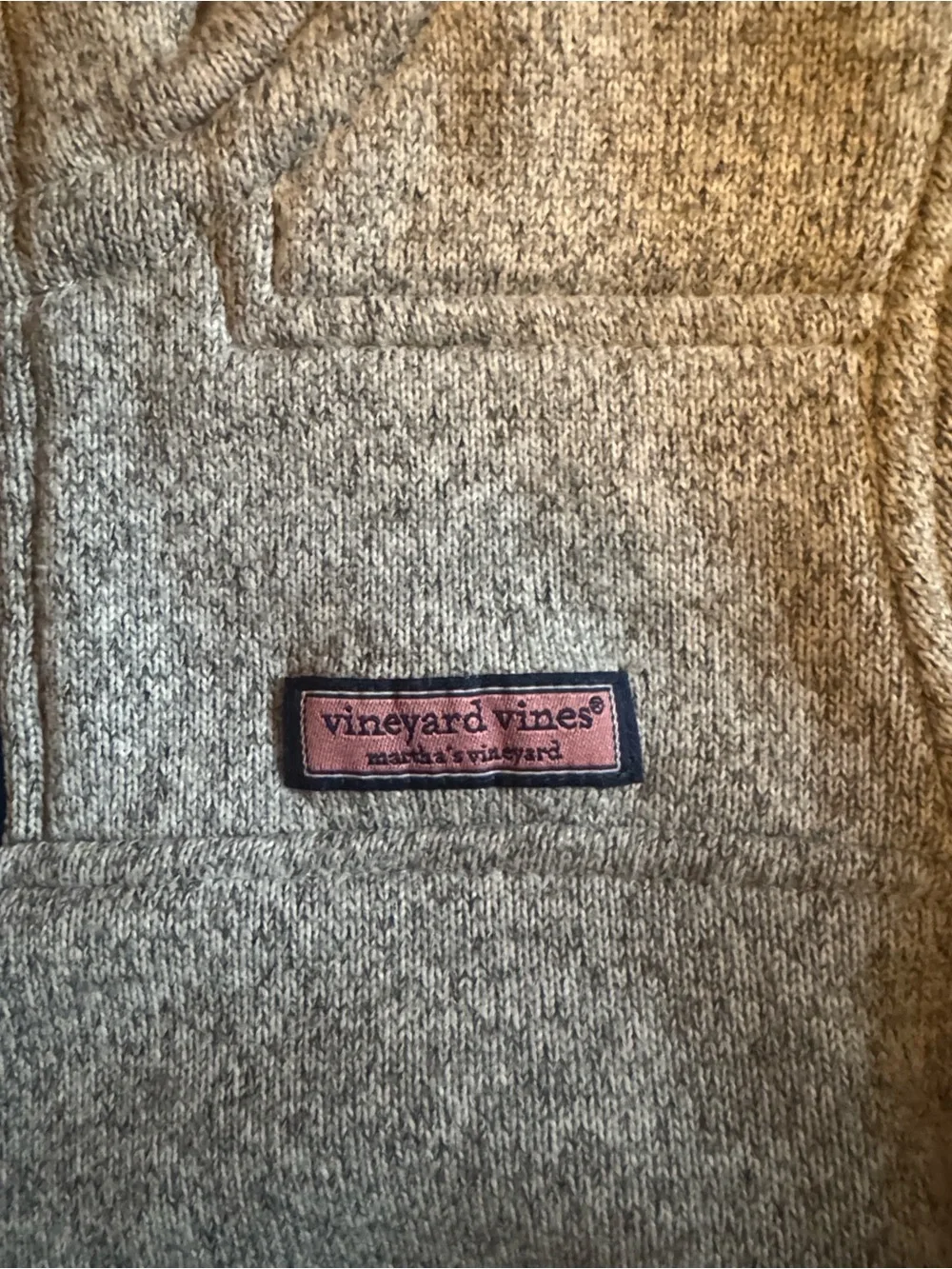 Vineyard Vines Heather Gray Half-Zip Pullover